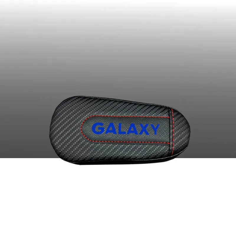 Для Ford Galaxy, 1 шт., углеродное волокно, кожа, авто подушка для ног, наколенник, Автомобильный Дверной рычаг, накладка, автомобильные аксессуары, защита для автомобиля - Название цвета: style 3