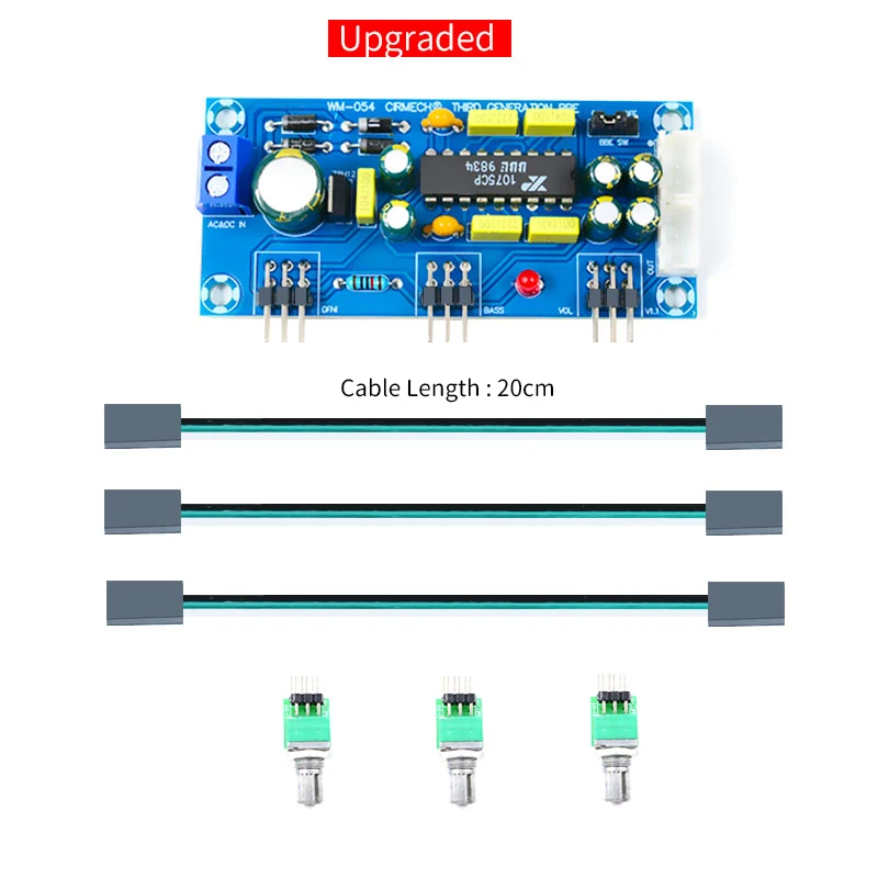 Bbe Audio Preamplifier Bass Tracked Volume Tone Control Board Bbe Digital Sound Embelezamento Preamp Moudle Xr1075 Bbe - Image 5