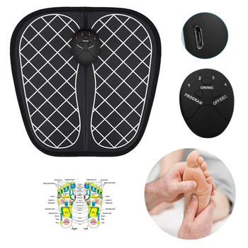 

6 Modes Electric EMS Foot Massager Pad Feet Muscle Stimulator Foot Massage Mat Improve Blood Circulation Vibrate Massager Health