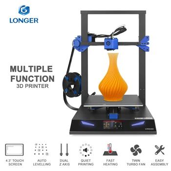 

LONGER LK1 PRO 3D Printer Auto Leveling Dual Z-axis Ultra Quiet Printing 4.3" Touch Screen Open Source New Frame Design 3D Print