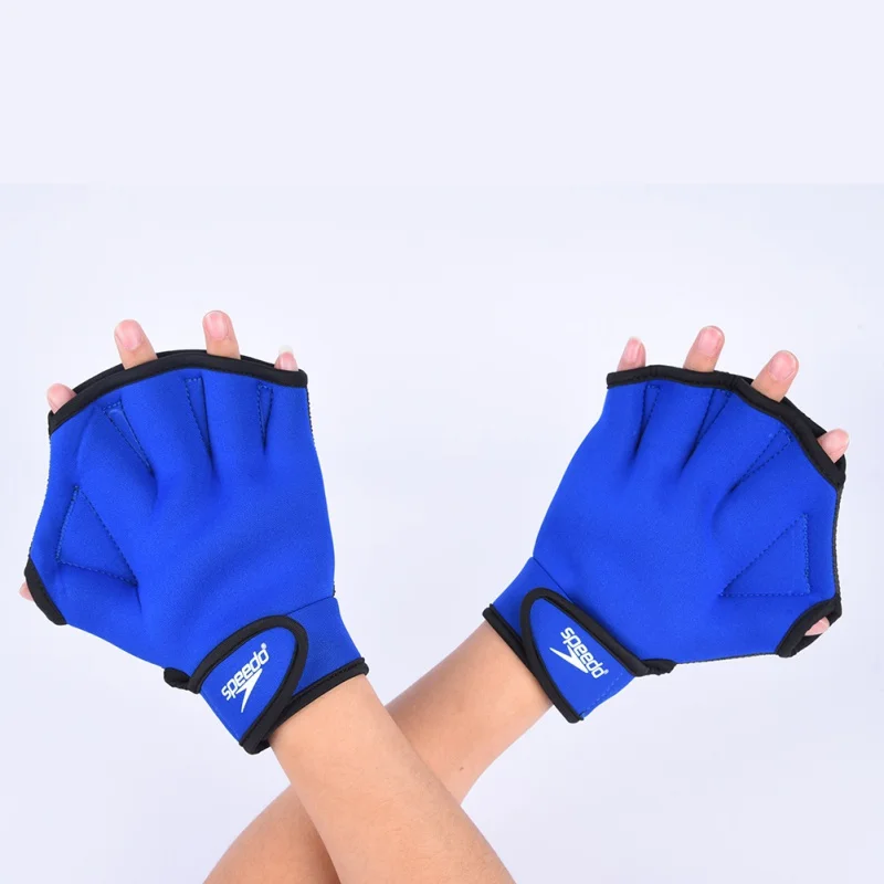 1 Pair Diving Gloves Adults Swimming Paddles Gloves Neoprene Hand Webbed Snorkeling Training Fingerless Paddle Gloves 1 pair ice skate cover guard protector blade guards for hockey skates figure skates ice skates skating for kids adults хоккей 하키