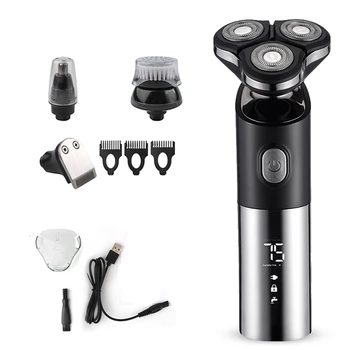 

4 in 1 Wet Dry Use Multifunctional Hair Clipper Rechargeable Cordless Electric Hair Clipper Men's Shaver Trimmer