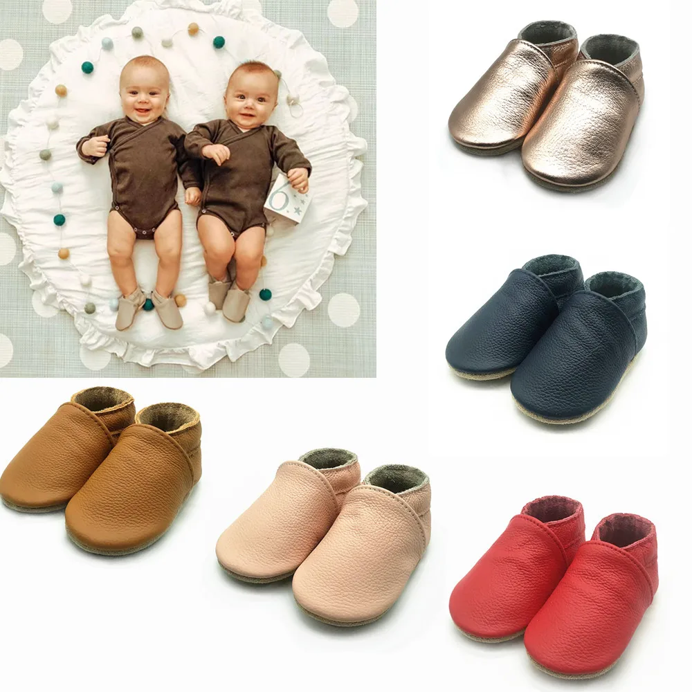 

Baby Shoes First Walkers Soft Leather Crib Shoes Toddler Slipper Booties Infant Moccasins For Boys And Girls Crawling Sneakers