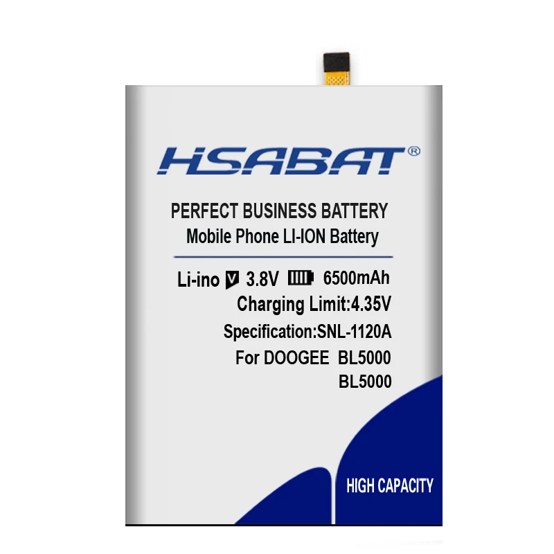 HSABAT 6500mAh BL5000 батарея Для Doogee BL5000 батареи телефона Бесплатные инструменты