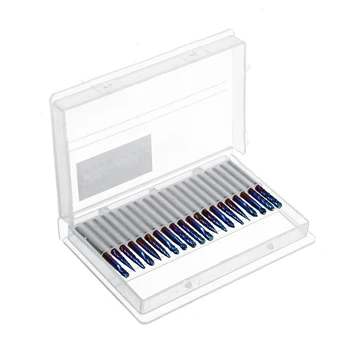 

20pcs 3x3mm Blue-nano Coating Burrs Rotary File Tungsten Carbide Router Rasps For Metal Glass Reinforced Plastic New