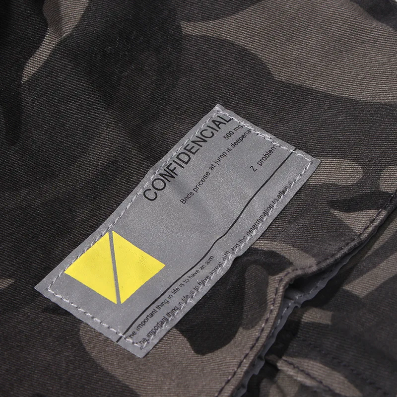 Camo Cargo Jogger Брюки мужские Карманы Свободные Хип Хоп спортивные брюки лампа-рефлектор длинные брюки отражатель