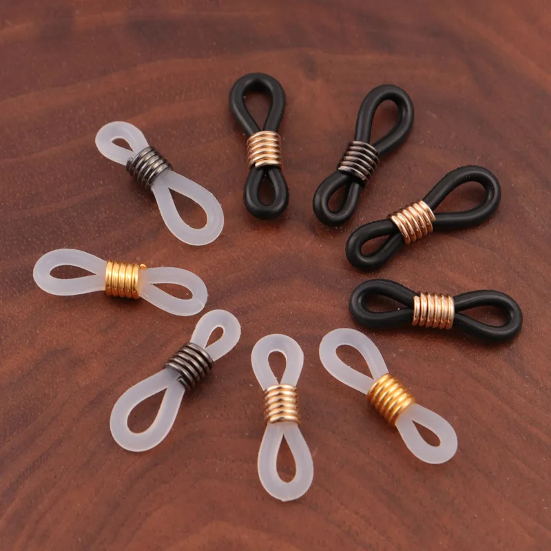 

50Pcs Glasses Chain Silicone Rubber Ring Non-slip DIY Connector Strap Eyelet Rope Sunglasses Rope Cord Accessories Wholesale