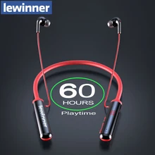 Lewinner y99 esportes fones de ouvido neckband potência display led 5.0 bluetooth 60 horas resistência tf cartão ímã