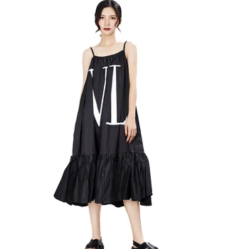 

19005Women's Dresses-Summer Floral Bohemian Adjustable Spaghetti Strap Button Down Swing Midi Dress with Pockets