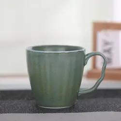Матовое стекло Керамика чашка для кофе в стиле модерн Пятиугольный дизайн кружка для молока на завтрак