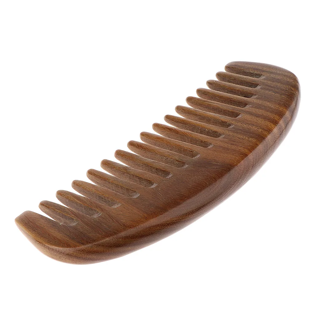 Hair Care Natural Sandalwood Comb Brush Wood Hairdressing Massage Hairbrush