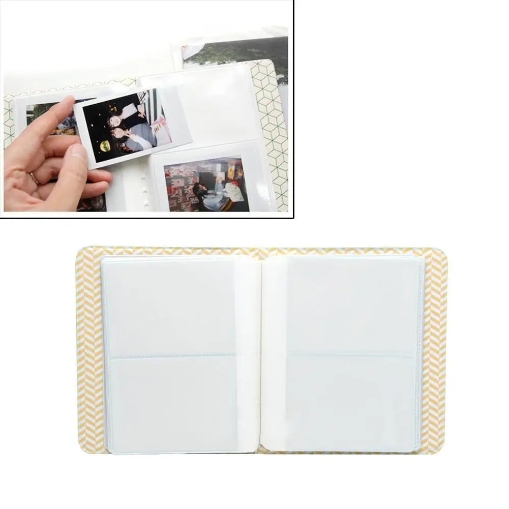 3 дюйма 64 карманы Фотоальбом Синий для пленочной фотокамеры Polaroid Instax mini7s 8 25 50 90
