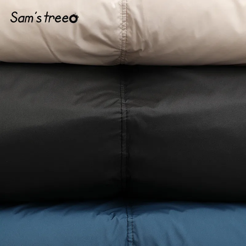 SAM'S TREE/разноцветные однотонные толстовки с капюшоном на завязках; теплый пуховик для женщин; коллекция года; Сезон Зима; женская верхняя одежда с рукавами-лепестками