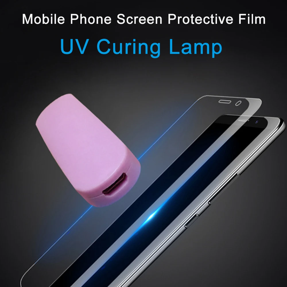 Uv Flashlight Uv Curing Lamp Portable UV Curing Lights Android Interface Mobile Phone Screen Protector 395-400 nm Ultraviolet Gel Curing Lights DC5V
