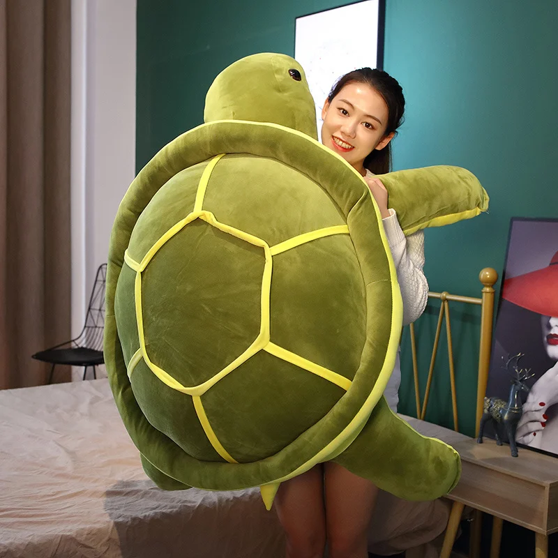 Плюшевые игрушки Huggable супер Мягкая Милая морская черепаха Размеры 35-80 см мягкая