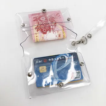 

Explosion PVC Card Bag Change Student Storage Bag Wallet Coin Purse Girl Hasp Youth Key Case Card Holder Women 2 Models