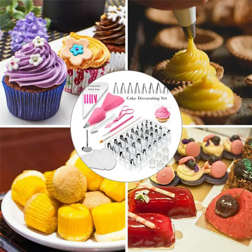 83pc/set Cake Decorating Kit Piping Tips Set Cupcake Baking Tools DIY Decoration 83pc/set Cake Decorating Kit Piping Tips Set Cupcake Baking Tools DIY Decoration