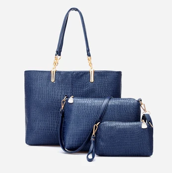 

3pcs Fashion Women Bags Sets Luxury Designer Women Handbags + Shoulder Messenger Bag + Wallets 2020 New Spring Summer Totes