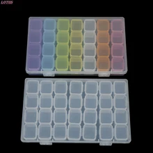 1PCS Portable 28 Grids Pill Box Tablet 7 Day Weekly Medicine Box Drug Dispenser Tablet Holder Organiser Pill Case
