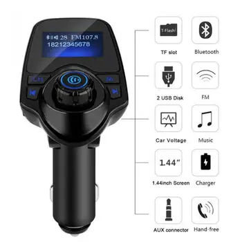 

Car Multimedia Player Color Screen Car Mp3 Player Fm Transmitter U Disk / Tf Music Bluetooth Car Kit Car Charger Accessories