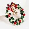 Wuli&baby Classic Enamel Wreach Bell Brooches Women Men Flower Christmas Brooch Pins ► Photo 3/4