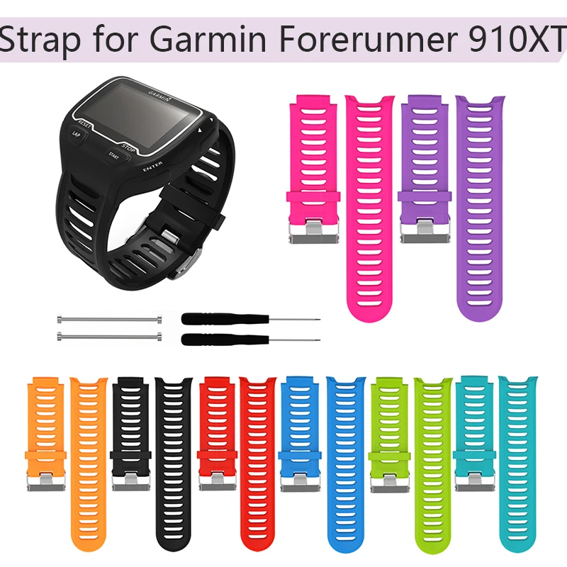 

Silicone Replacement Wristband for Garmin Forerunner 910XT Smart Watch Band with Repair Tool Sports Watch Strap Accessories