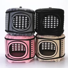 EVA 4 цвета переноска для питомцев переносная уличная одноцветная кошка Складная собачья дорожная сумка-переноска для животных щенков переноска Наплечная Сумка S/M/L