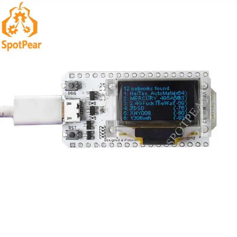 

ESP32 Development Board with 0.96inch OLED display screen WIFI Kit 32 work for Arduino IDE