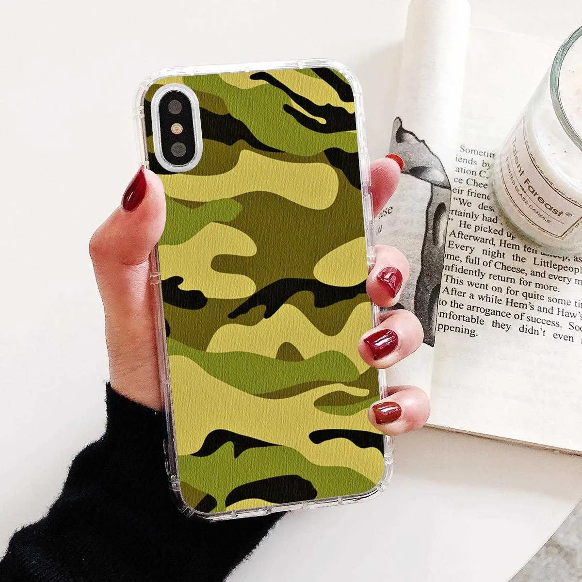 For Huawei G7 G8 P7 P8 P9 P10 P20 P30 Lite Mini Pro P Smart 2017 2018 2019 TPU Silicone Case green Army Camo Camouflage | Мобильные