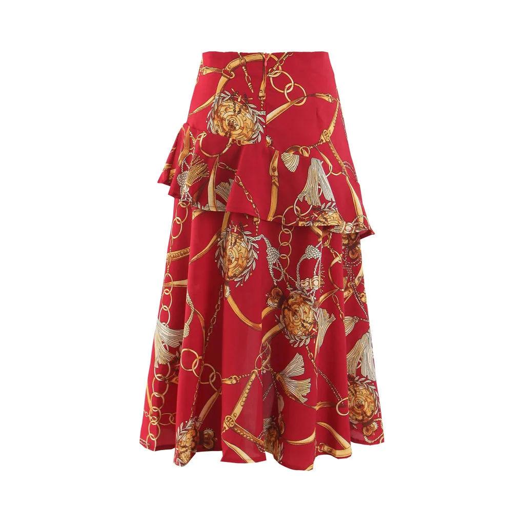 Женская винтажная плиссированная юбка Повседневная трапециевидная на молнии с