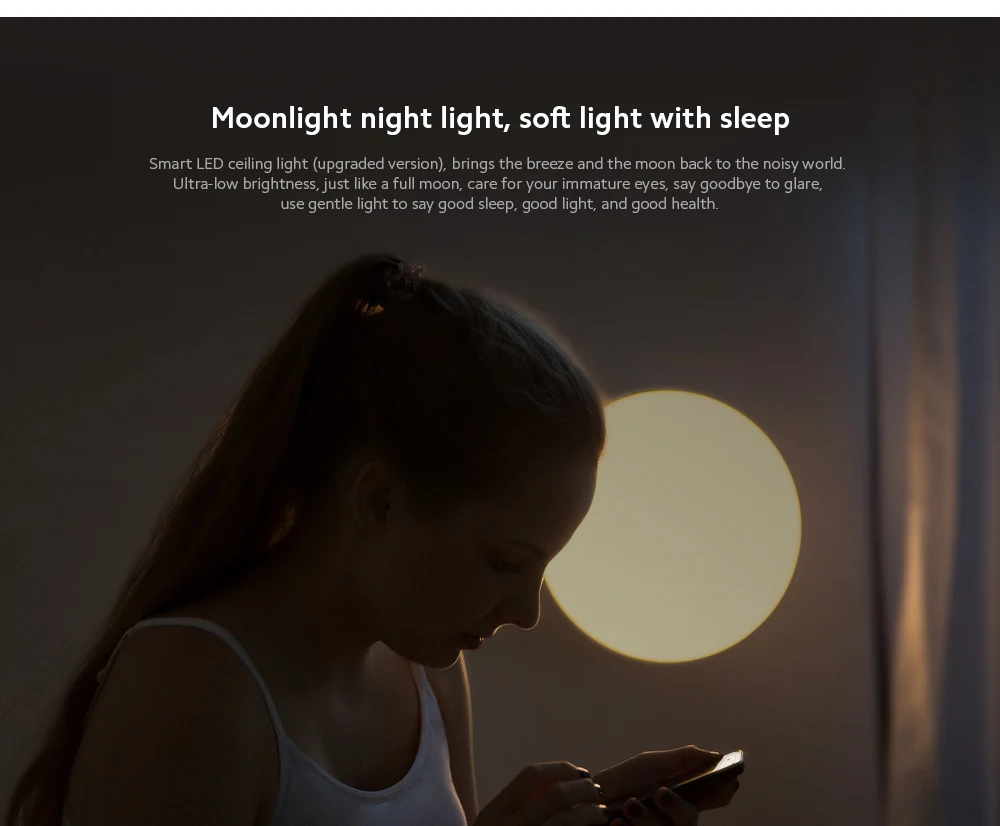 Yeelight YLXD76YL 320 Upgraded Version 23W AC220V Smart LED Ceiling Light Adjustable Brightness Voice Intelligent Control Work With Apple Homekit