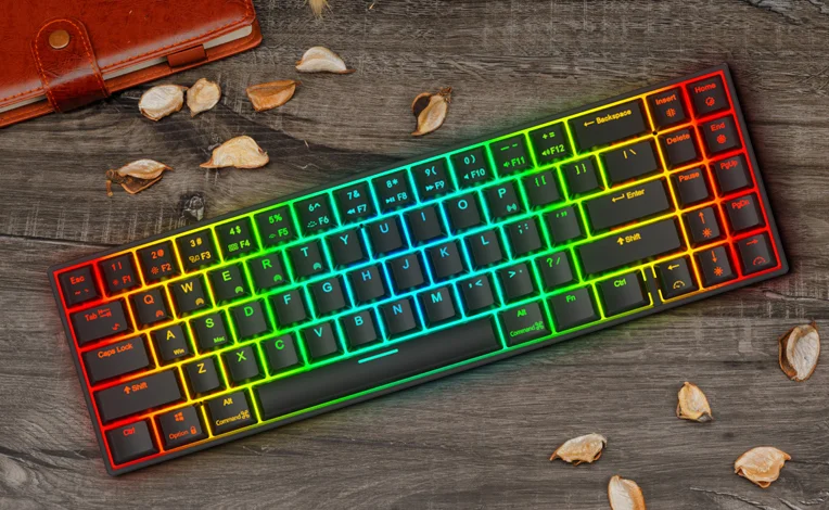 RGB Bluetooth клавиатура со стрелкой направления механические клавиатуры MAC