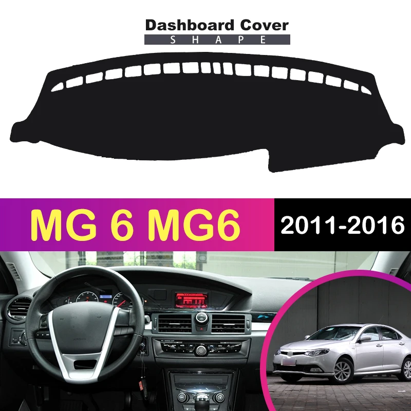 For MG 6 MG6 2011 2012 2013 2014 2015 2016 Protective Pad Car Dashboard Avoid Light Pad Instrument Platform Desk Cover Mat best car sun shade