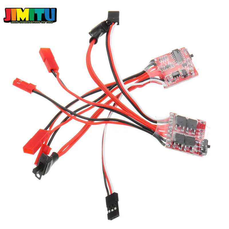 JIMITU 1 шт. RC ESC 20A/30A щетка двухсторонний контроллер скорости двигателя с тормозом