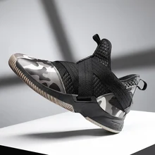 Мужская баскетбольная обувь Jordan, высокие дышащие баскетбольные кроссовки, спортивная обувь Lebron James, мужской светильник, Нескользящие кроссовки