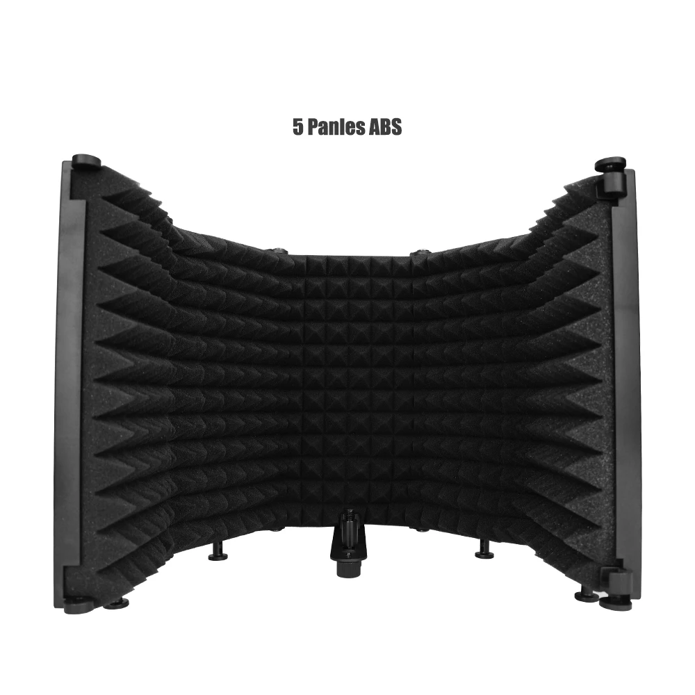 Microphone Isolation Shield 3 Panel with Stand Sound-proof Plate Acoustic Foams Panel Foam for Studio Recording Bm800 gaming headphones with mic Microphones