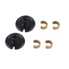 2 set ARCHERY Kisser Button Black with Copper Anchor Clips 6