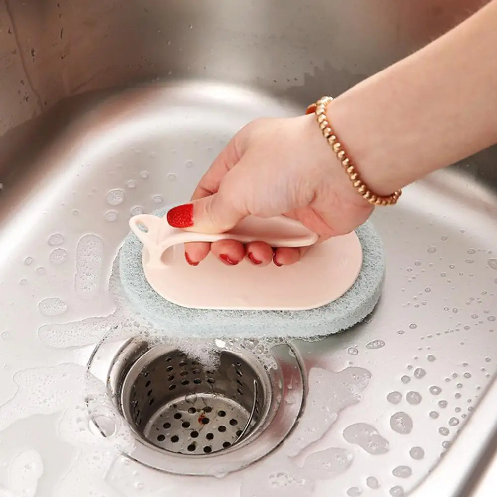 DishyKooker мощная губчатая щетка с короткой ручкой для чистки плитки ванной