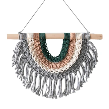 

Home Decoration Accessories Handmade Bohemia Weaving Ornament Nordic Fresh Simple Kid Room Store Wall Decor Hanging