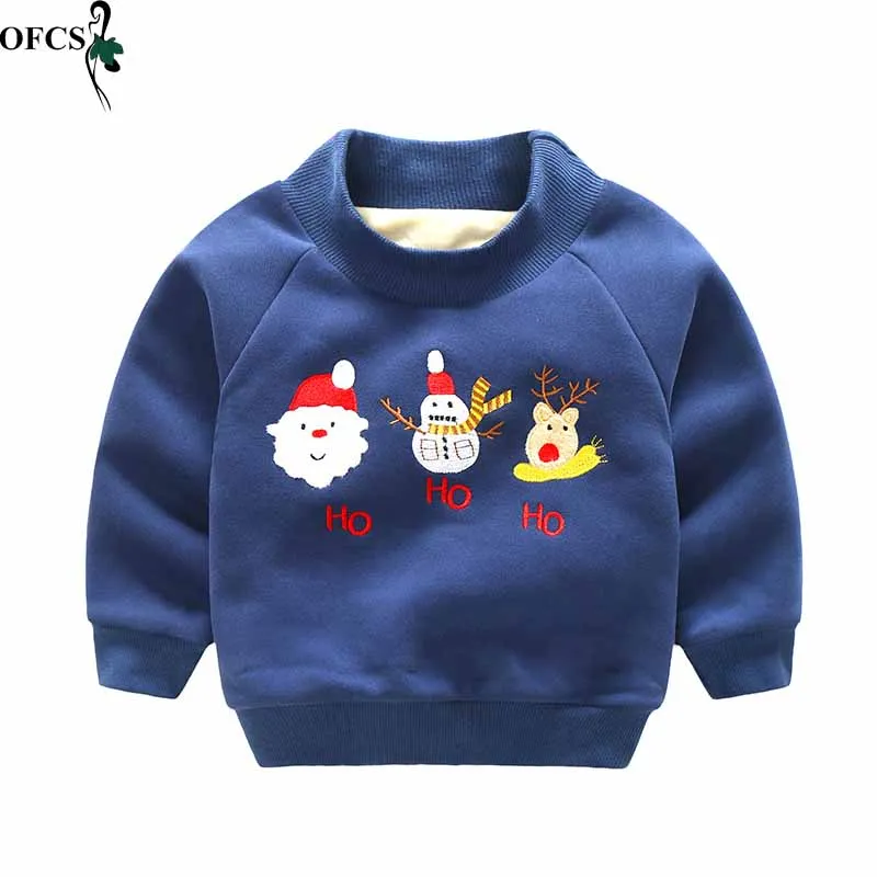 Новинка свитшоты для девочек зимние рождественские плотные теплые и удобные
