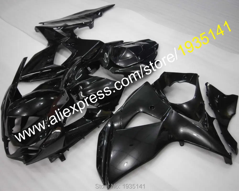 Комплект кузова для Suzuki K9 GSXR1000 2009- GSX R1000 09 10 11 12 13 16 Полный глянцевый черный послепродажный обтекатель(литье под давлением