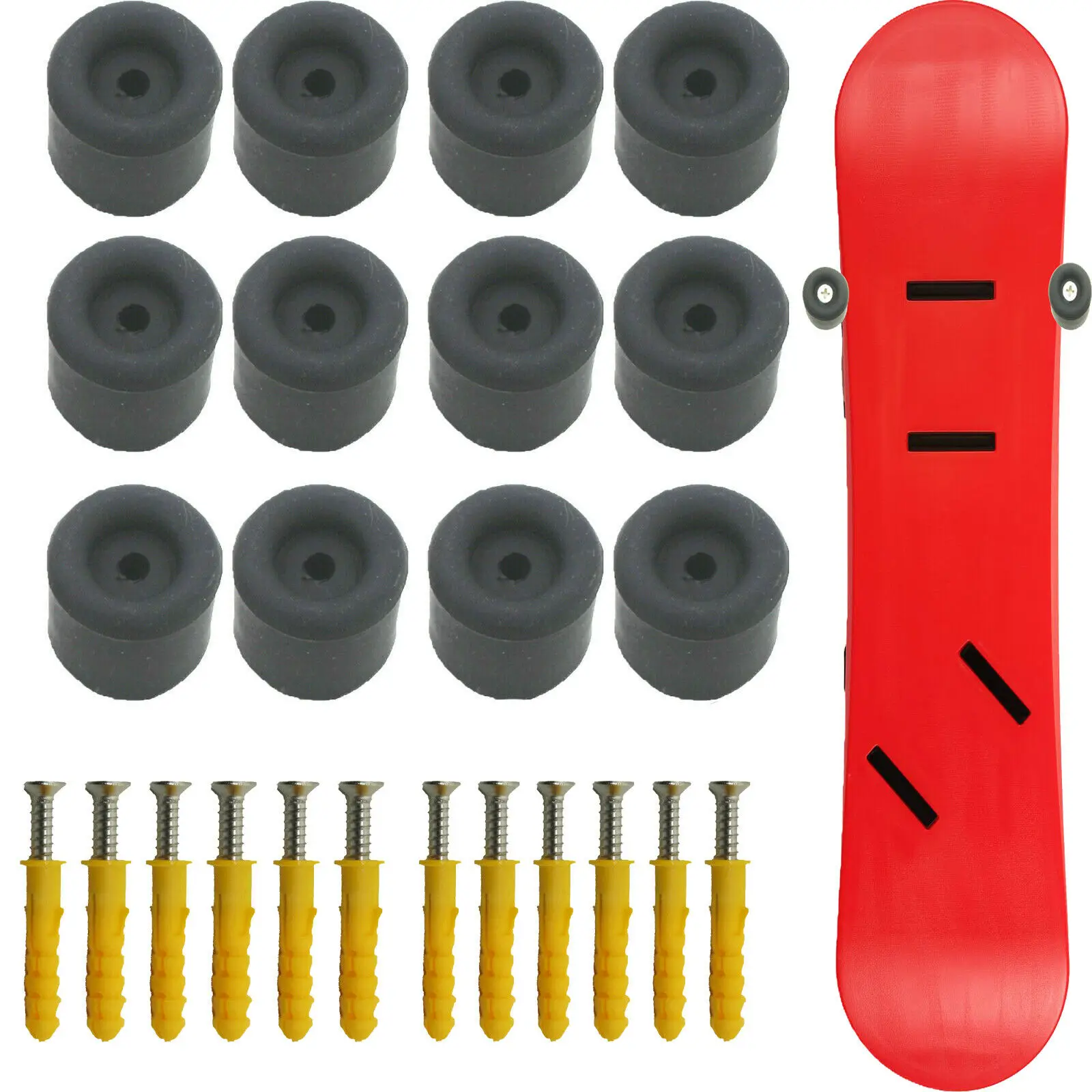 12pcs/lot Invisible Rack Ski & Snowboard 6 Wall Hanging Holder Garage Storage Organizer UK