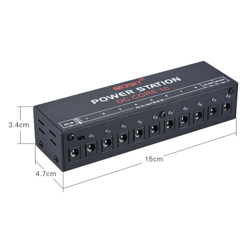 MOSKY DC-CORE10 Мини гитарный эффект блок питания для 9 в 12 В 18 в десять с изолированными выходами компактная портативная гитара Запчасти и аксессуары