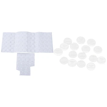

77PCs Clear Round Stickers Cabochon 20mm(0.8 Inch) with 10Pcs /Lot 20mm Round Flat Back Clear Glass Cabochon Patch