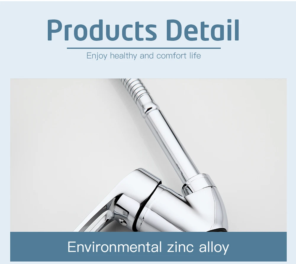 RUYAGE New Arrival Kitchen sink Faucet Mixer Cold and Hot water Kitchen Tap Single Hole Water Tap Zinc alloy torneira cozinha