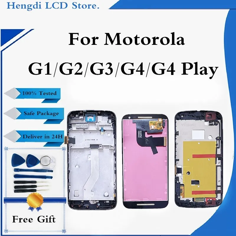 ЖК-дисплей G1 G2 для Motorola G3 G4 Plus сенсорный ЖК-экран с дигитайзером в сборе Moto Play XT1601