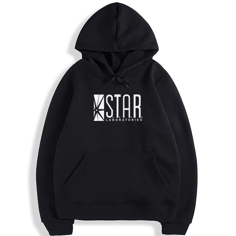 Женские черные толстовки ST A R Labs с капюшоном Женский свитшот джемпер флэш Готэм