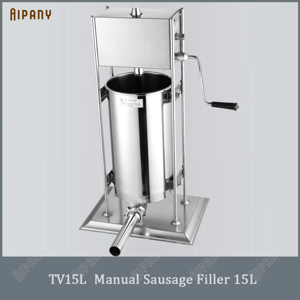 TV15L TV10L/TV15L ручной колбасный шприц вертикальный портативный шприц для сосисок из нержавеющей стали - Цвет: TV15L