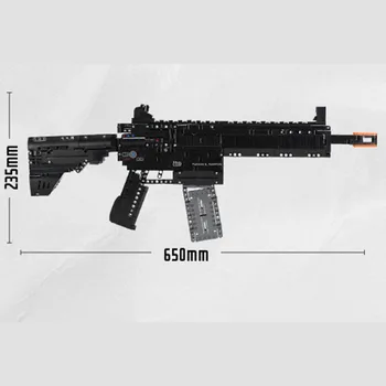 

1178PCS New Sale Military Technic Guns Can Fire Bullets HK416D SWAT Army Weapon Building Blocks Lepining Bricks Toys Boys GIFTS