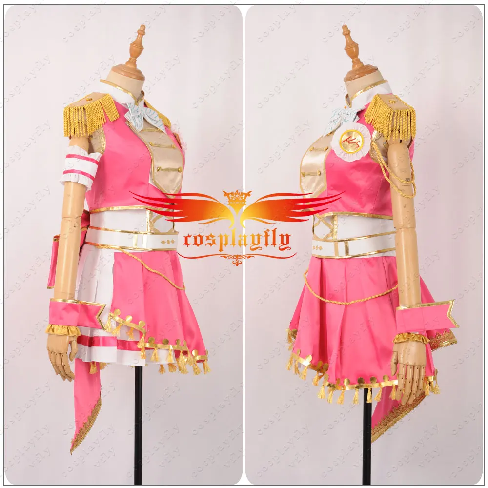 Игры LoveLive! 6th anniversary Yazawa Nico Косплей Костюм на заказ женское розовое пальто асимметричное платье шпилька аксессуары для носков